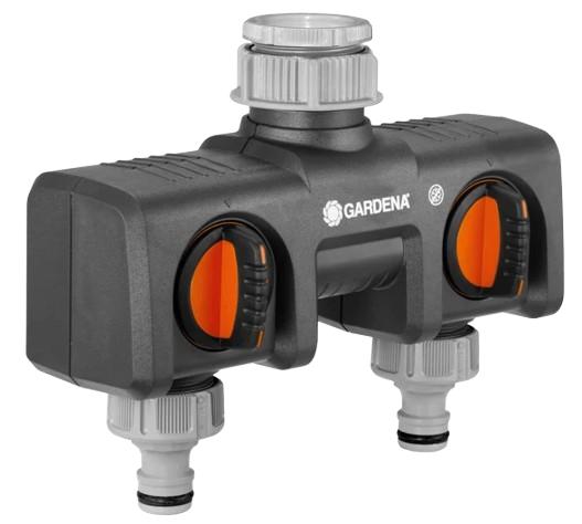 Distribuidor de 2 vias con llave para canilla